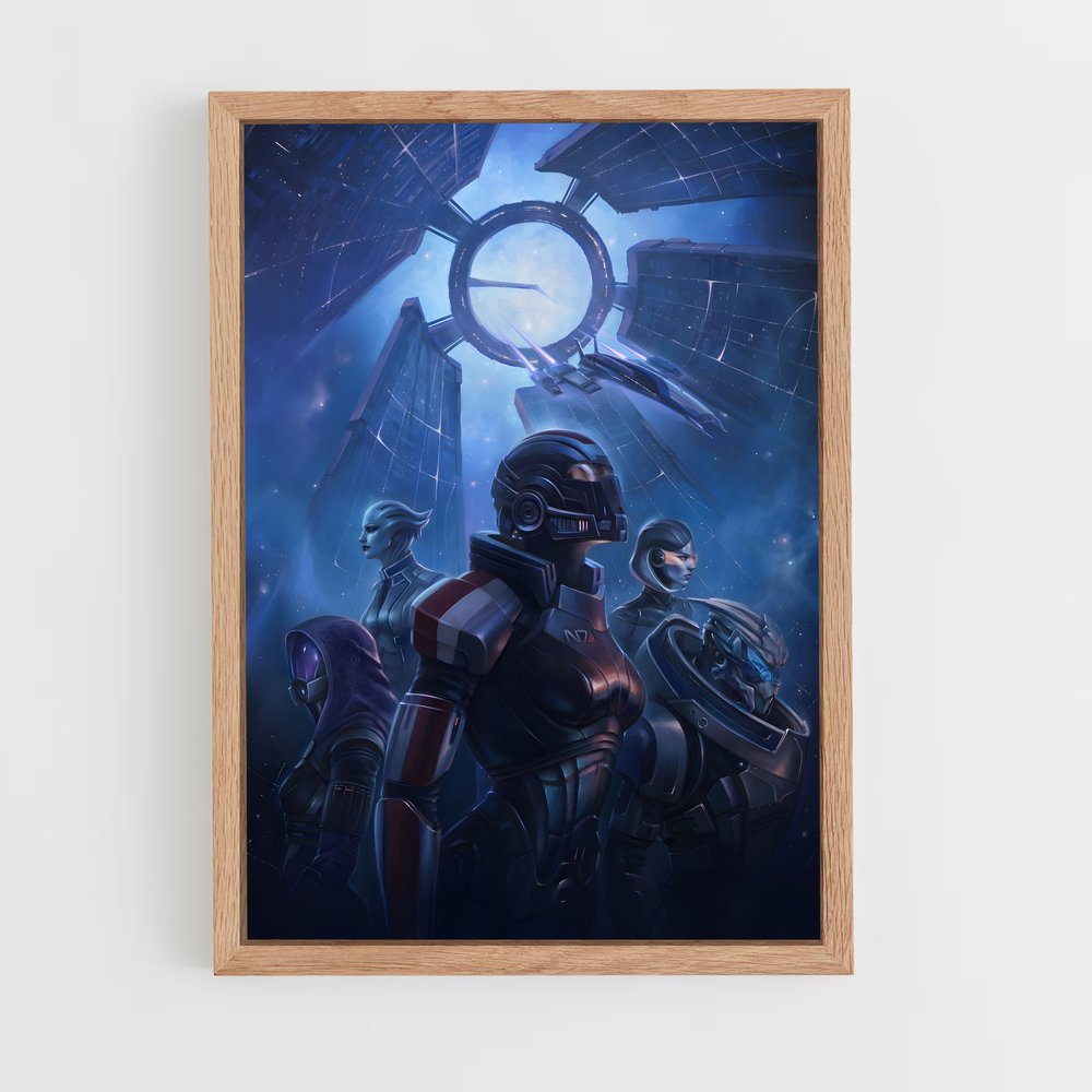 Poster Chrono-Guerrier – affiche Mass effect (vue 4)